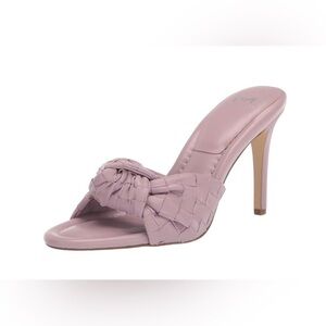 Marc Fisher LTD Women's Janna Woven High Heel Leather Slide Sandal - NWT